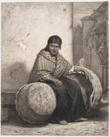 CC 016
<br/>
Manden koopvrouw
<br/>
<em>Postma, Gerrit (1819-1894)</em>